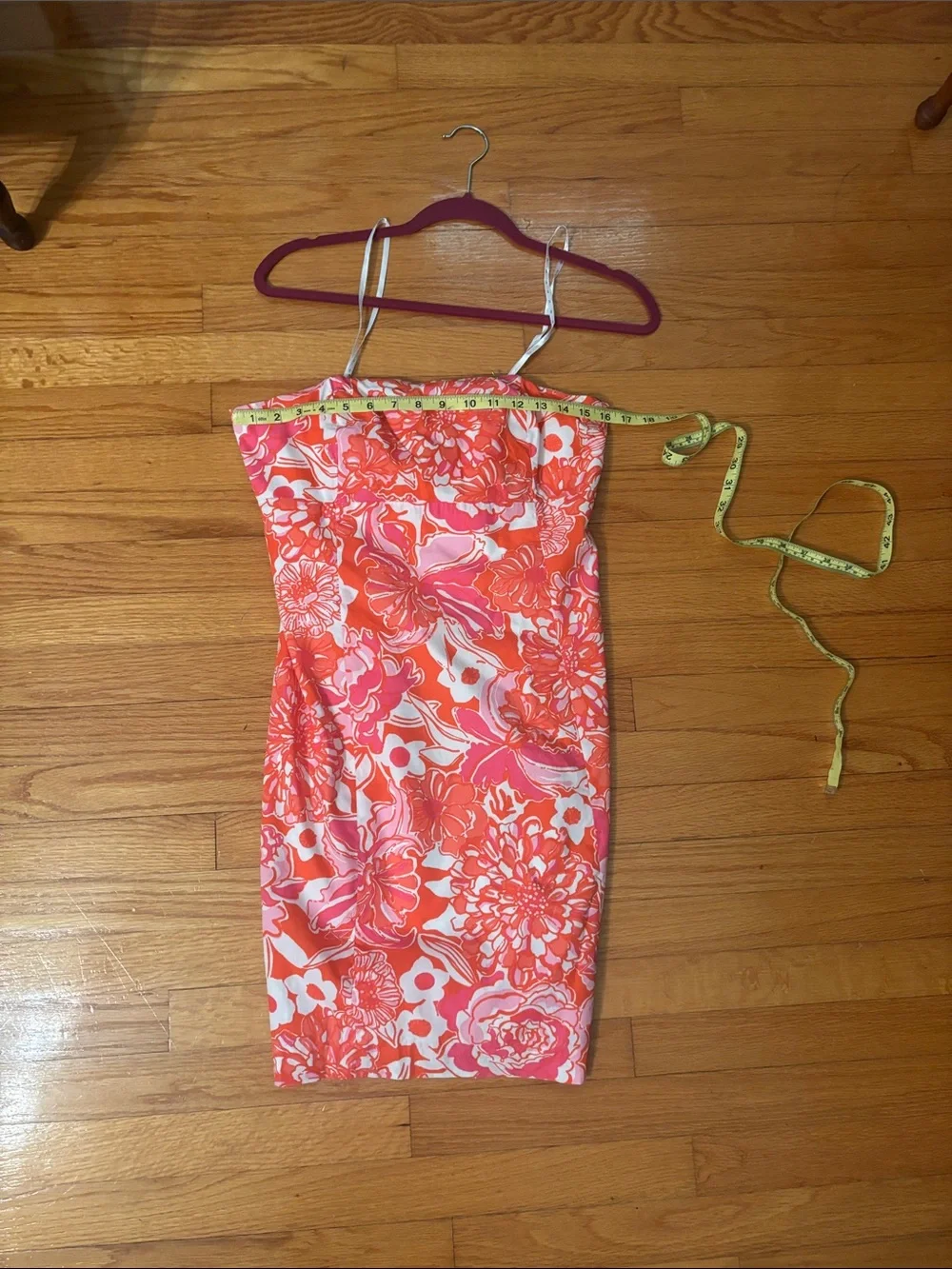 Lilly Pulitzer Franco Orange Strapless Dress - Picture 5 of 6